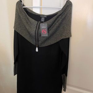 Off shoulder holiday dress